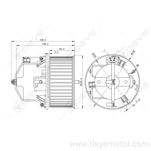 12v dc blower motor for VOLVO XC 60